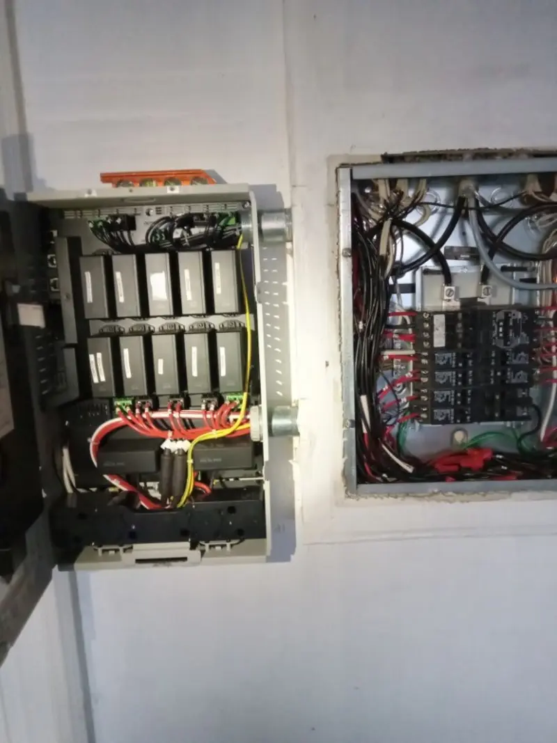 Electrical panel upgrade completed for Indoor Lighting Installation in Boonville